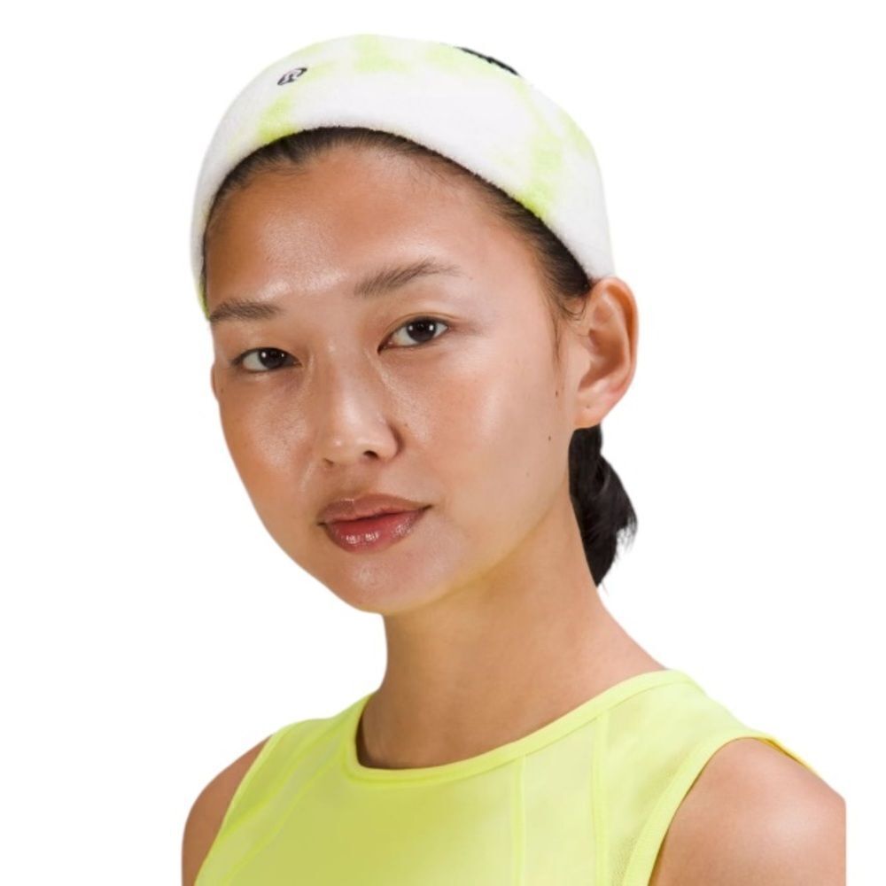 LULULEMON ATHLETICA Neon Cotton Terry Sweatband NWT